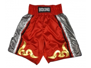 Custom Boxing Shorts : KNBSH-030-Red